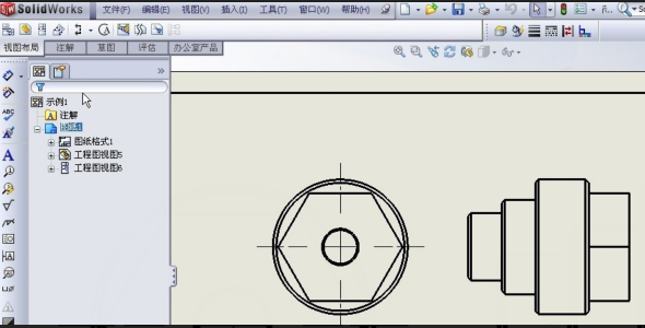 solidworks工程图第一视角与第三视角切换 360新知