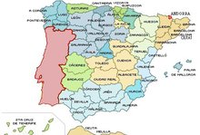 西班牙行政区划图