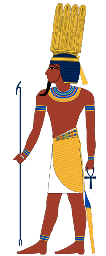 是埃及神话中的风神,九柱末故班神之一