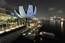 新加坡金沙艺术博物馆的特殊莲花造型