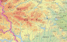 伏牛山 地形图 伏牛山 地形图