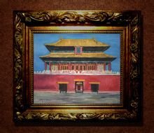 蓝丽娜油画《今日神武门》 蓝丽娜油画《今日神武门》