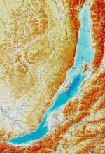 贝加尔湖周边地形图 贝加尔湖周边地形图