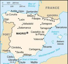 National Map Of Spain spanish symbols