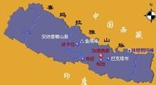 尼泊尔地理位置 尼泊尔地理位置