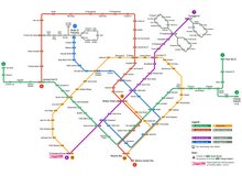 新加坡地铁及轻轨路线图