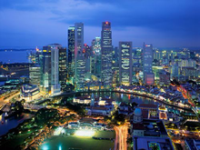 新加坡市区夜景