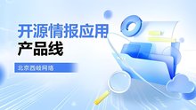 开源情报应用产品线