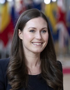 芬兰34岁女总统图片