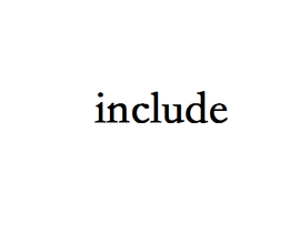 include