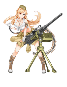 m2hb重机枪(手游《少女前线》中登场的角色)_360百科