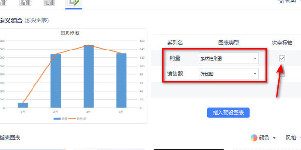WPS如何制作双坐标图表_360新知