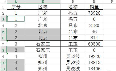 如何取消合并单元格并填充_360新知