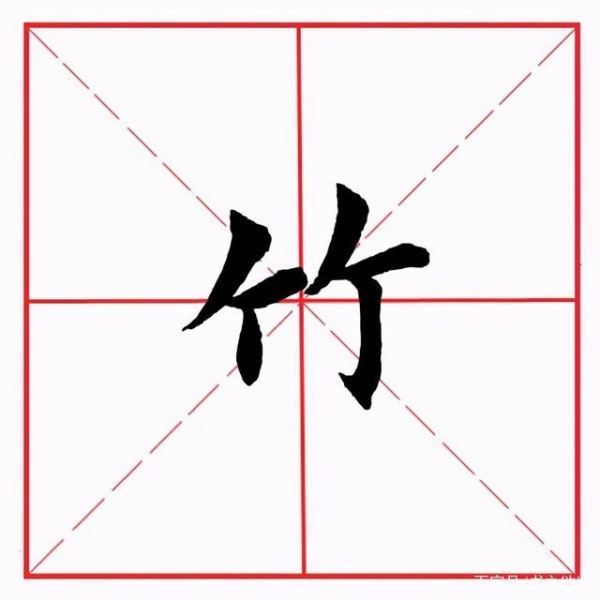 竹字头怎么