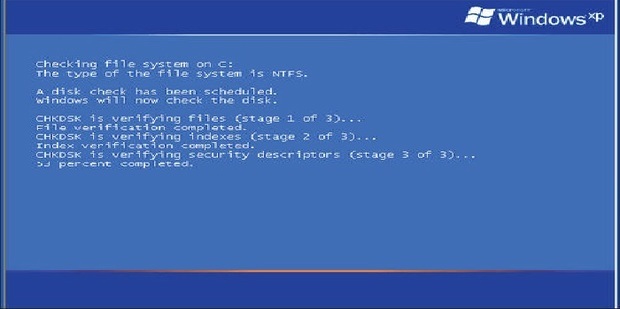 Checking file system on c the type of the file system is ntfs что это