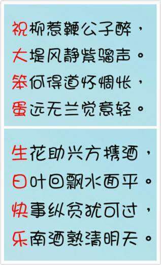 祝大笨蛋生日快乐，写为藏头诗，谢谢！急！