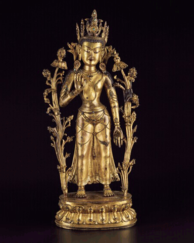 莲花手观音铜坐像图册_360百科