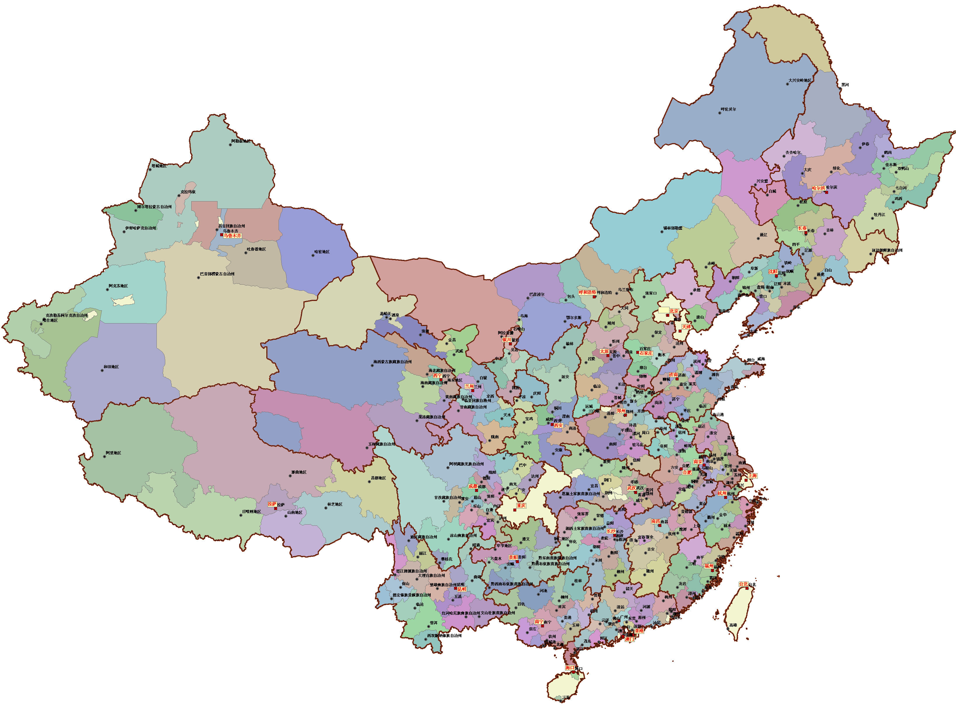 地级行政区图册_360百科