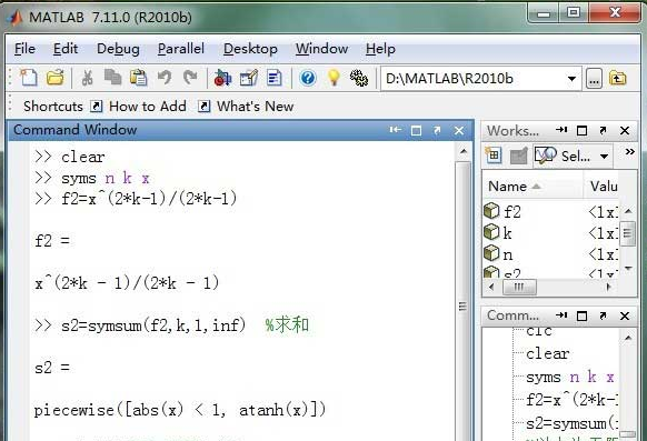 如何用matlab进行级数或数列的符号求和_360新知