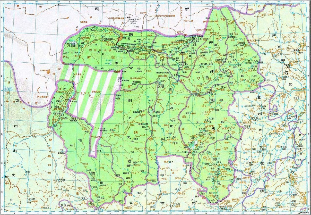 朔方刺史部图册_360百科