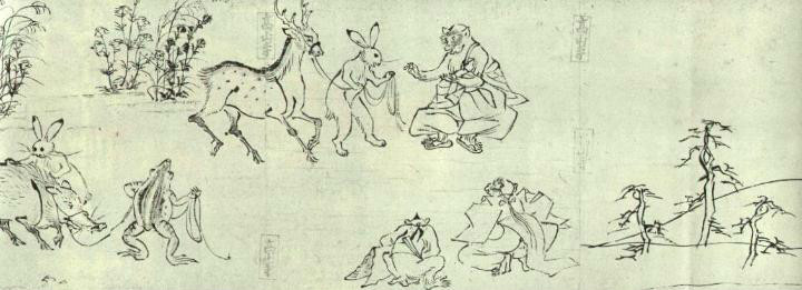 鸟兽人物戏画图册_360百科