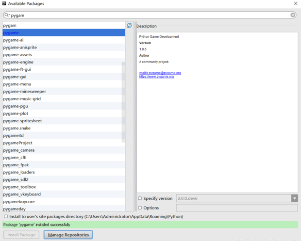 怎么安装python的pygame库文件_360新知