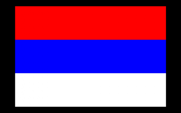 白色三角形红蓝国旗图片