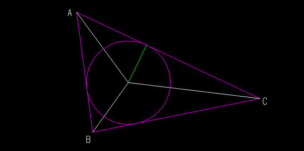 Cad教程之如何画三角形的内切圆 360新知