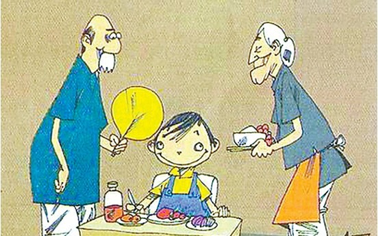 隔代抚养图册_360百科