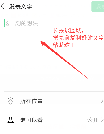 微信朋友圈复制粘贴的文字动态显示为一行怎么办_360新知