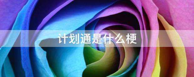 计划通是什么梗
