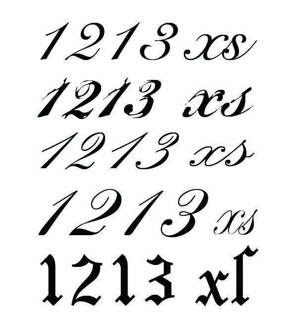 上海由龙纹身分享 小手臂花体字纹身图案