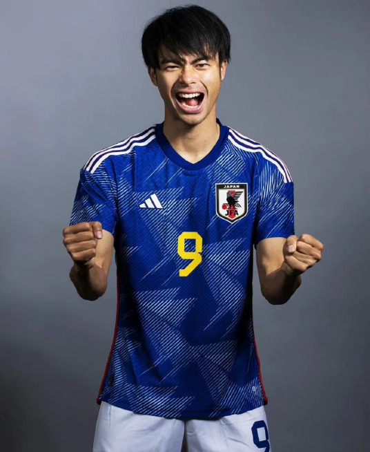 日本代表 三笘薫 2022W杯スペイン戦 ユニフォーム ブライトン 日本代表