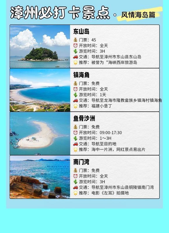 假期去漳州旅游，保姆级旅游攻略