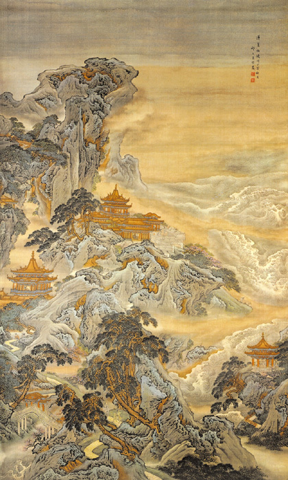 清袁耀蓬莱仙境图图册_360百科
