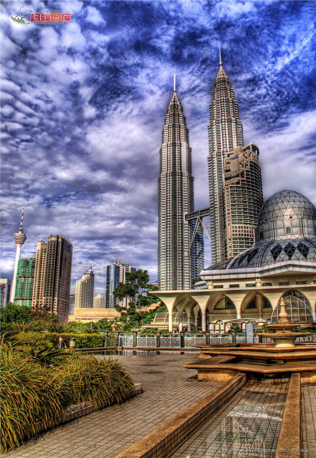 马来西亚吉隆坡双子塔-谷歌地图观察