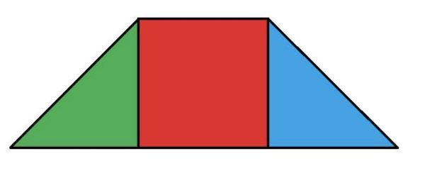 一个直角梯形的下底是上底的4倍,上底延长9厘米,就成了正方形,问原来