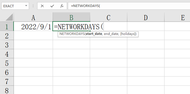 Excel中NETWORKDAYS函数怎么用_360新知