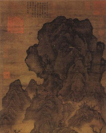 五代关仝关山行旅图图册_360百科